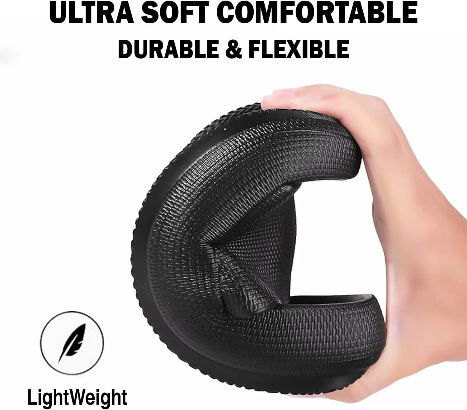 Men's Classic Cushion Sliders/Slippers with Adjustable Buckle Strap for Adult | Comfortable & LightWeight |Stylish & Anti-Skid| Waterproof & Everyday Flip Flops for Gents/Boys D-505