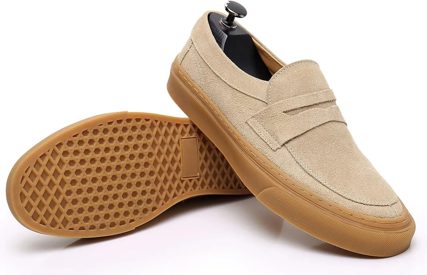Mens Dress Shoes Slip-Ons Penny Loafers Suede Slippers Fashion Casual Business Prom Mocasines Boat Fashion Comfortable Breathable Summer Shoes for Men
