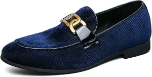 Mens Dress Shoes Velvet Loafers Double Monk Strap Vintage Fashion Slip-on Suede Loafers Non Slip Business Work Office Dress Shoes