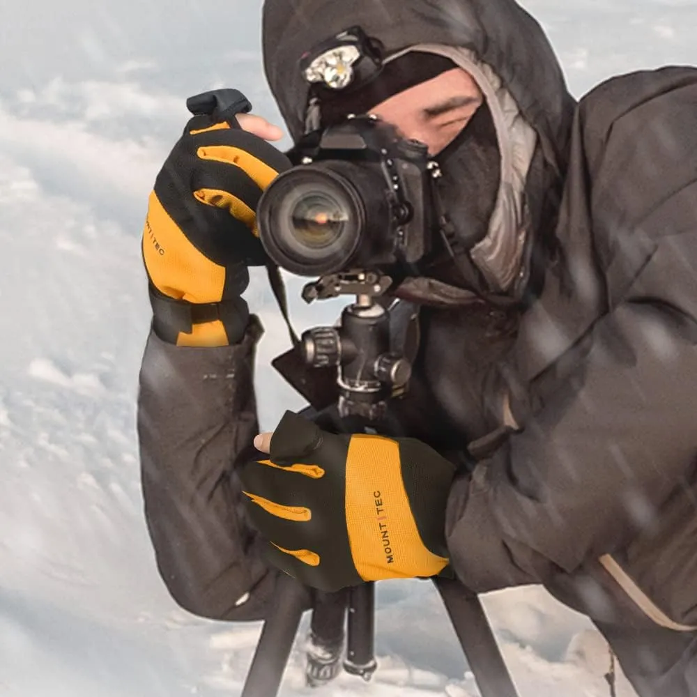 Men's Flexible Ideal for Ice Fishing,Photography,Hunting Gloves with 3M Thinsulate Waterproof Windproof Touchscreen Gloves