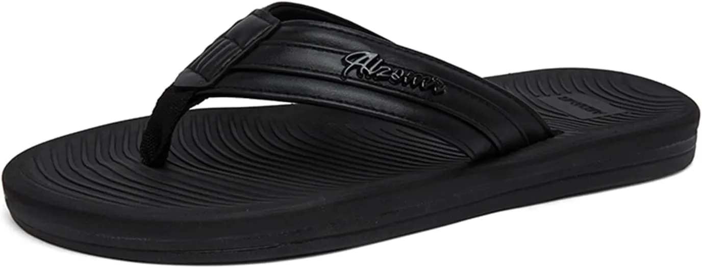 Men's Flip Flop Casual Comfortable Thong Sandals Summer Beach Lightweight Non-Slip Athletic Slide Sandals