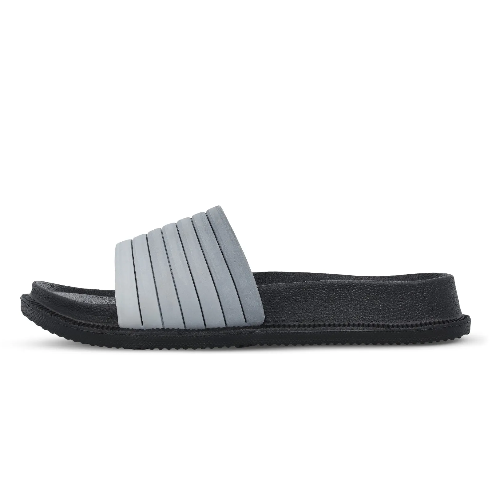 Men's Flip Flop Sliders  - WC4845 Black Grey