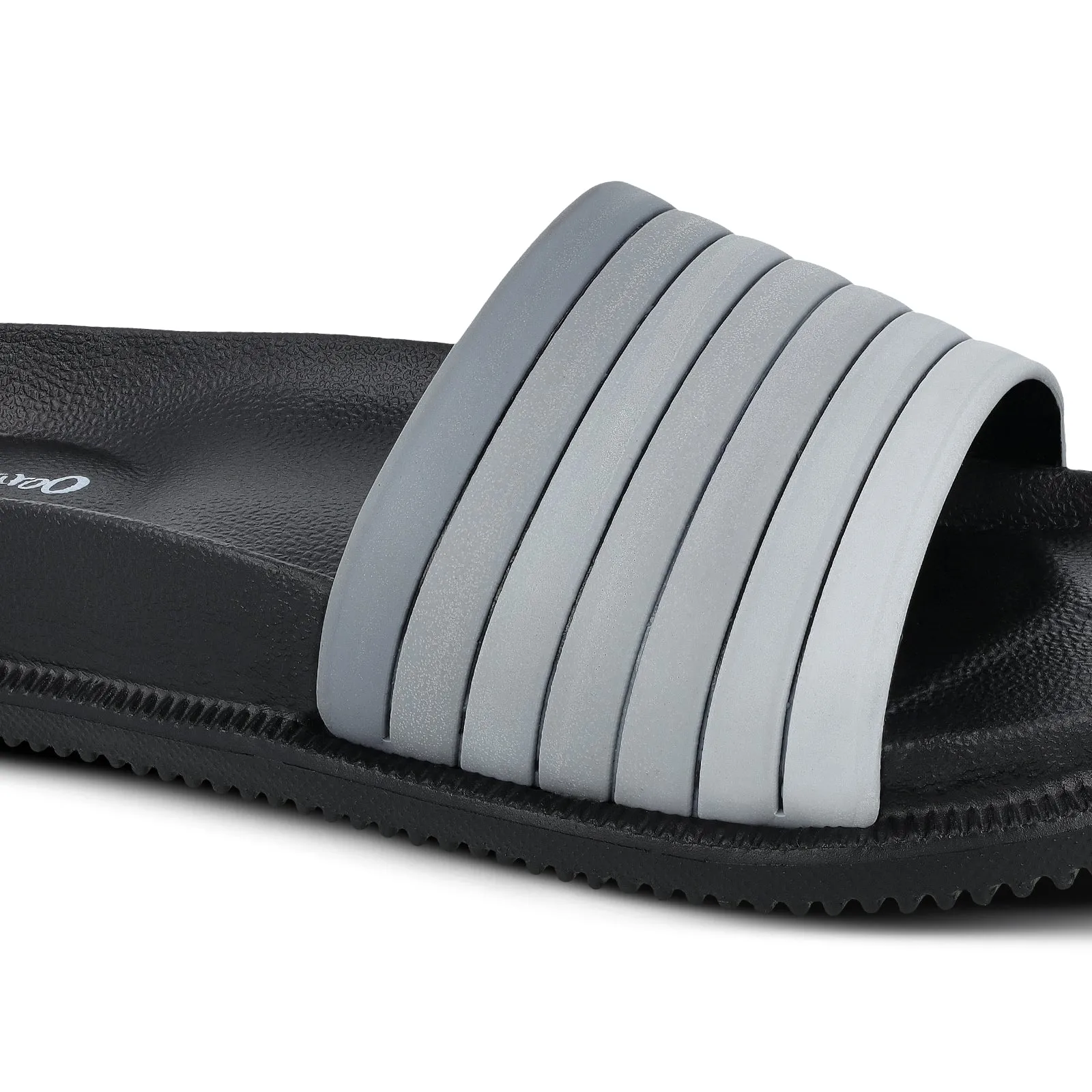 Men's Flip Flop Sliders  - WC4845 Black Grey