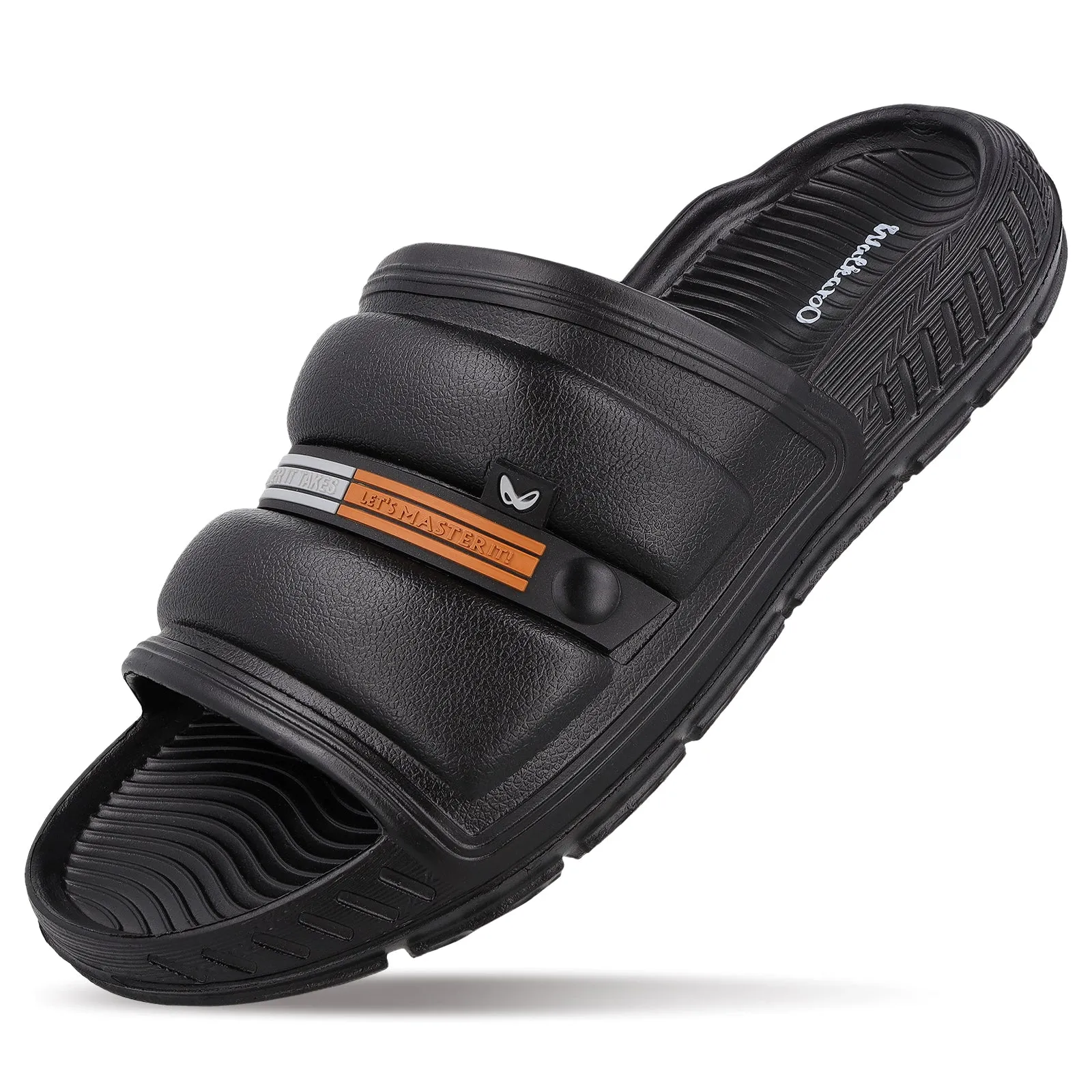 Men's Flip Flop Sliders  - WC8740 Black