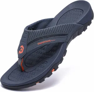 Men's Flip-Flops, Thongs Sandals Durable Comfort Slippers for Beach