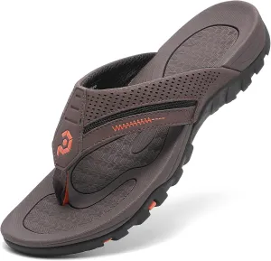 Men's Flip-Flops, Thongs Sandals Durable Comfort Slippers for Beach