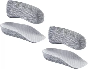 Men's Height Increasing Insoles Foot Cushioning Inserts z Invisible Heel Lift Inserts for Women Heels