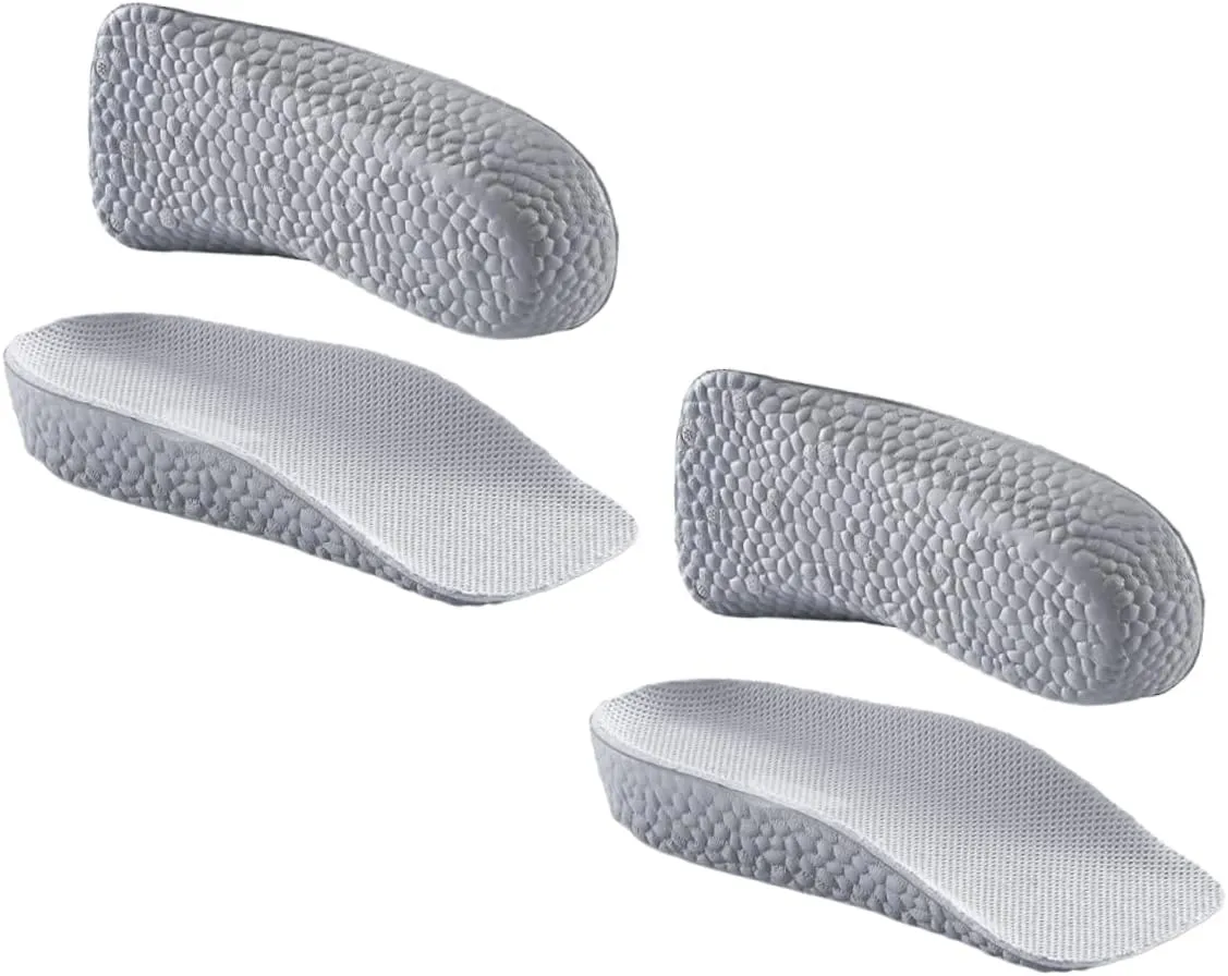 Men's Height Increasing Insoles Foot Cushioning Inserts z Invisible Heel Lift Inserts for Women Heels