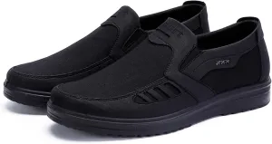 Men's Mesh Sneakers, Casual Classic Business Slip On Dress Sneakers Fashion Sneakers Penny Loafers, Lightweight and Breathable Men's Canvas Shoes
