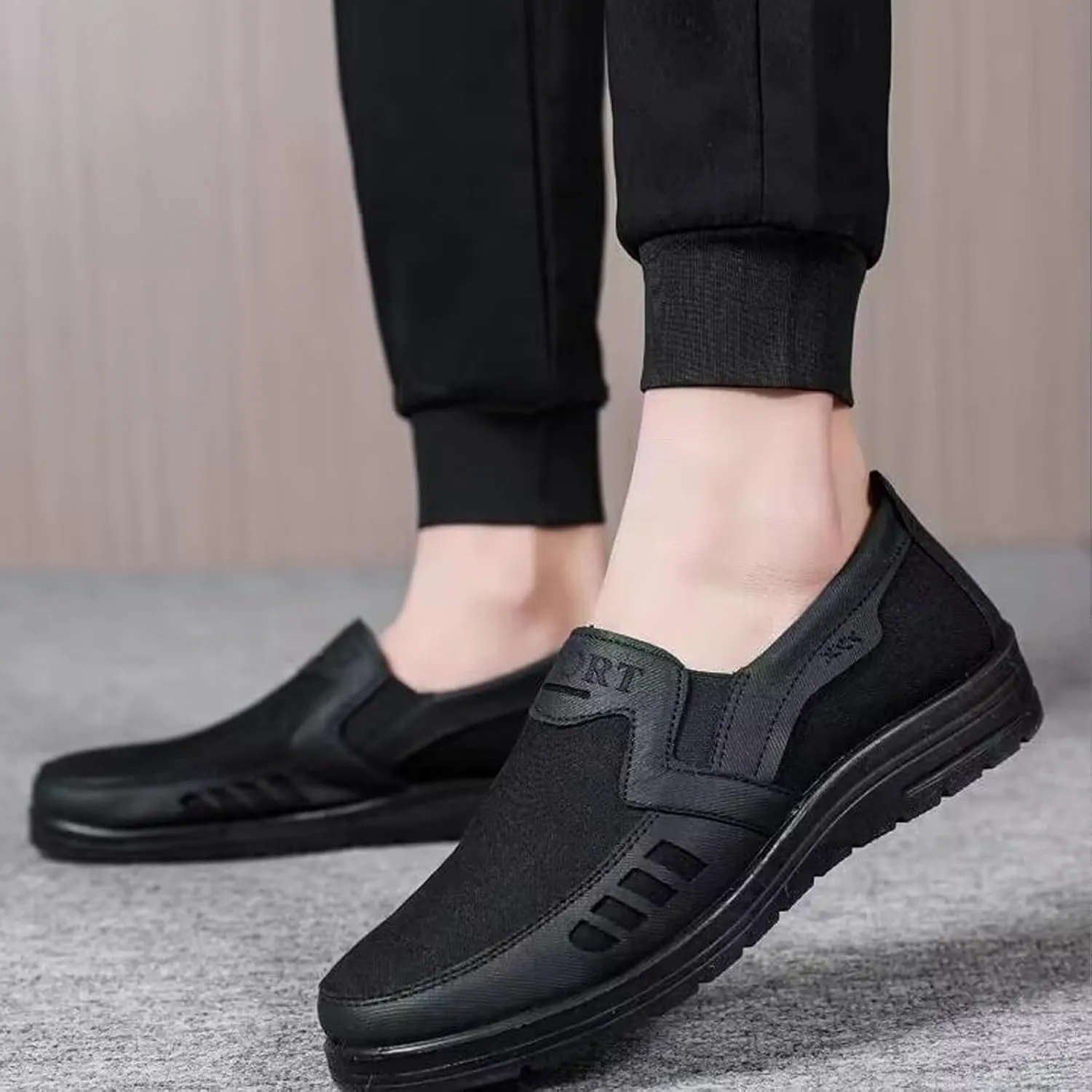 Men's Mesh Sneakers, Casual Classic Business Slip On Dress Sneakers Fashion Sneakers Penny Loafers, Lightweight and Breathable Men's Canvas Shoes