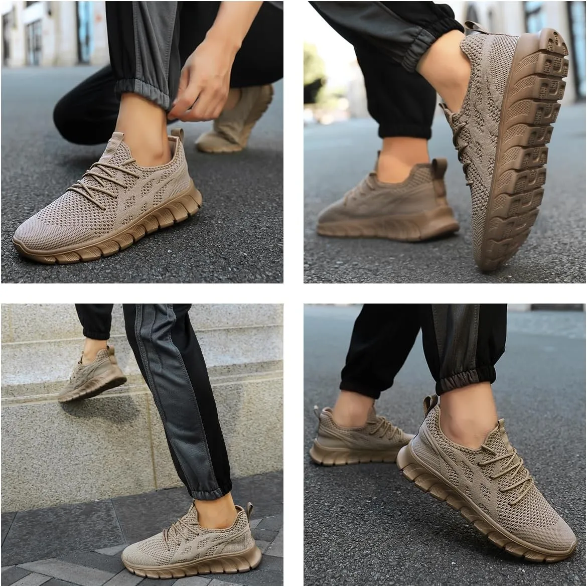 Men's Non-Slip Lightweight Running Shoes Comfortable Walking Shoe Mens Fashion Workout Gym Sneakers for Casual