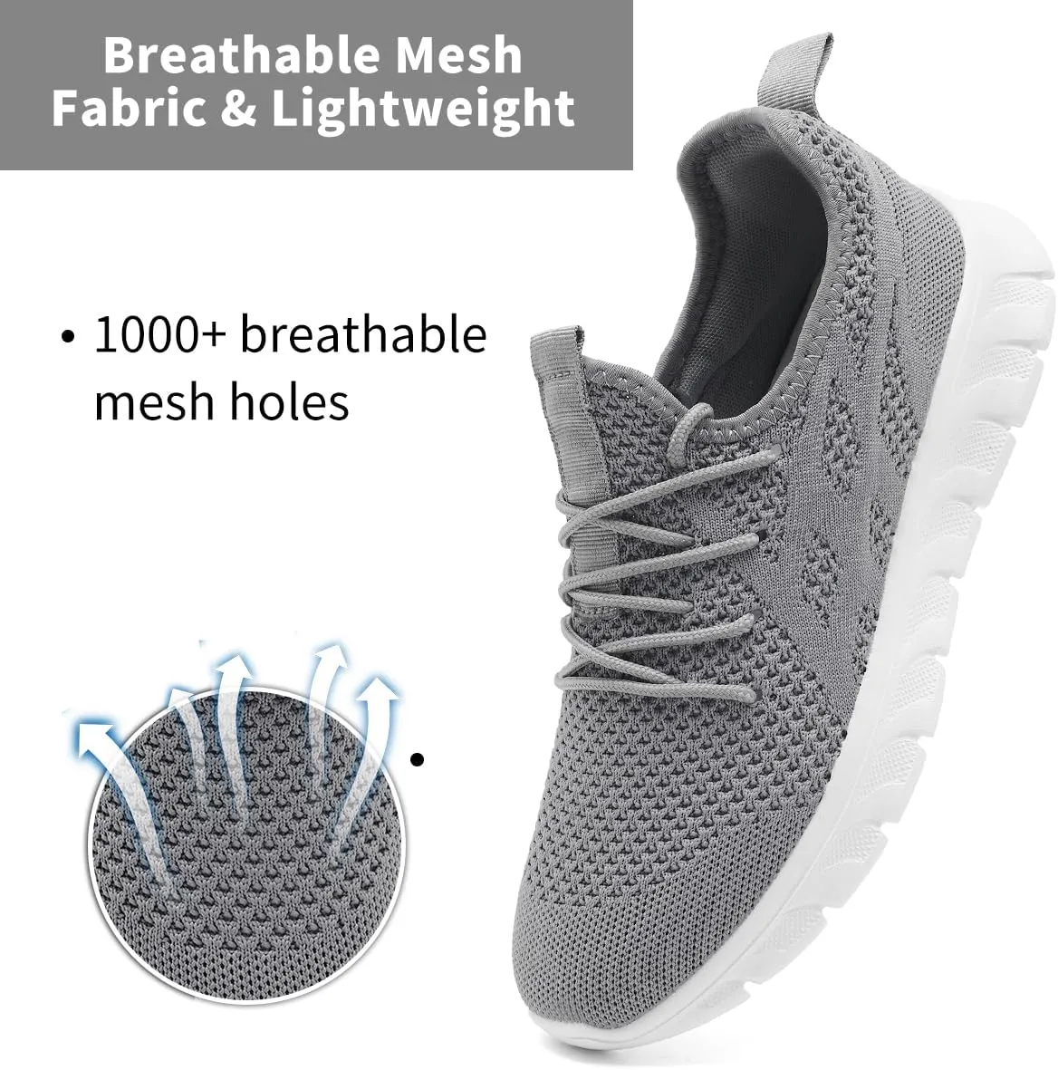 Men's Non-Slip Lightweight Running Shoes Comfortable Walking Shoe Mens Fashion Workout Gym Sneakers for Casual