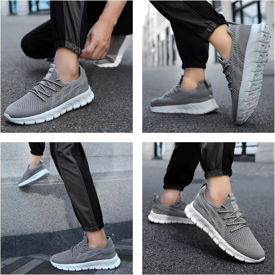 Men's Non-Slip Lightweight Running Shoes Comfortable Walking Shoe Mens Fashion Workout Gym Sneakers for Casual