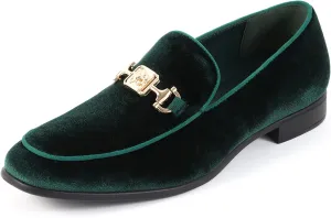 Men's Penny Slip-on Velvet Loafer Luxury Suede Tuxedo Dress Shoes Fancy Smoking Slipper Party Prom Wedding Shoes Comfortable Lightweight