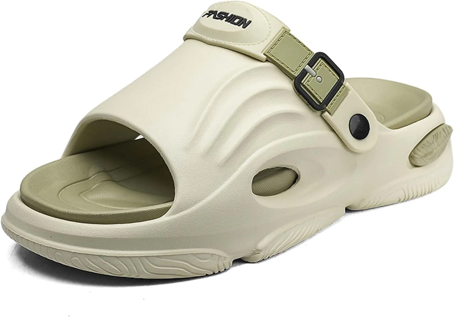 Men's Shallow Mouth Wide Casual Garden Shoes, Comfortable Swimming Pool Walking Shoes, Classic Lightweight Comfortable Beach Wading Shoes