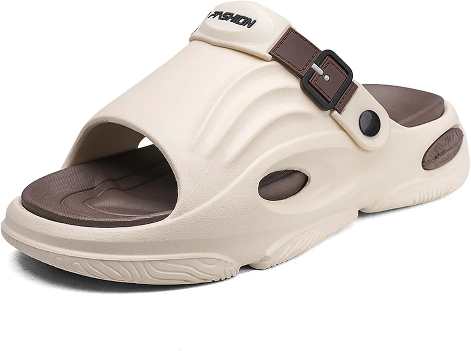Men's Shallow Mouth Wide Casual Garden Shoes, Comfortable Swimming Pool Walking Shoes, Classic Lightweight Comfortable Beach Wading Shoes
