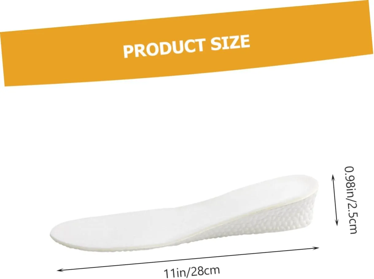 Men's Sports Insoles 1 Pair Heightening Shoe Pads Shockproof Cooling Sweat Absorption for Basketball Running