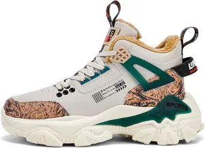 Men's Wnter Casual Sports Shoes - Plush Thick Warm Shoes - Fashionable Snow Shoes - Outdoor Jogging Shoes