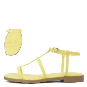 Middle Yellow Strappy Sandal