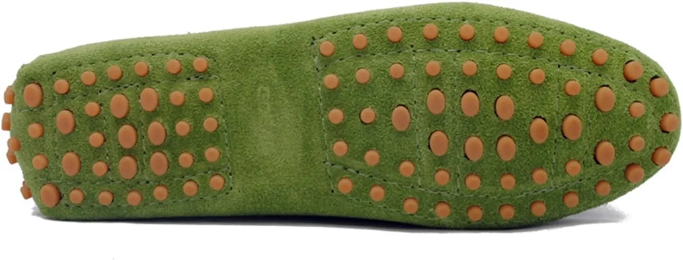 Minishion Loafers for Women Comfortable Suede Driving Shoes YB9601