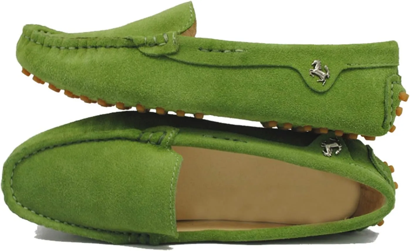 Minishion Loafers for Women Comfortable Suede Driving Shoes YB9601