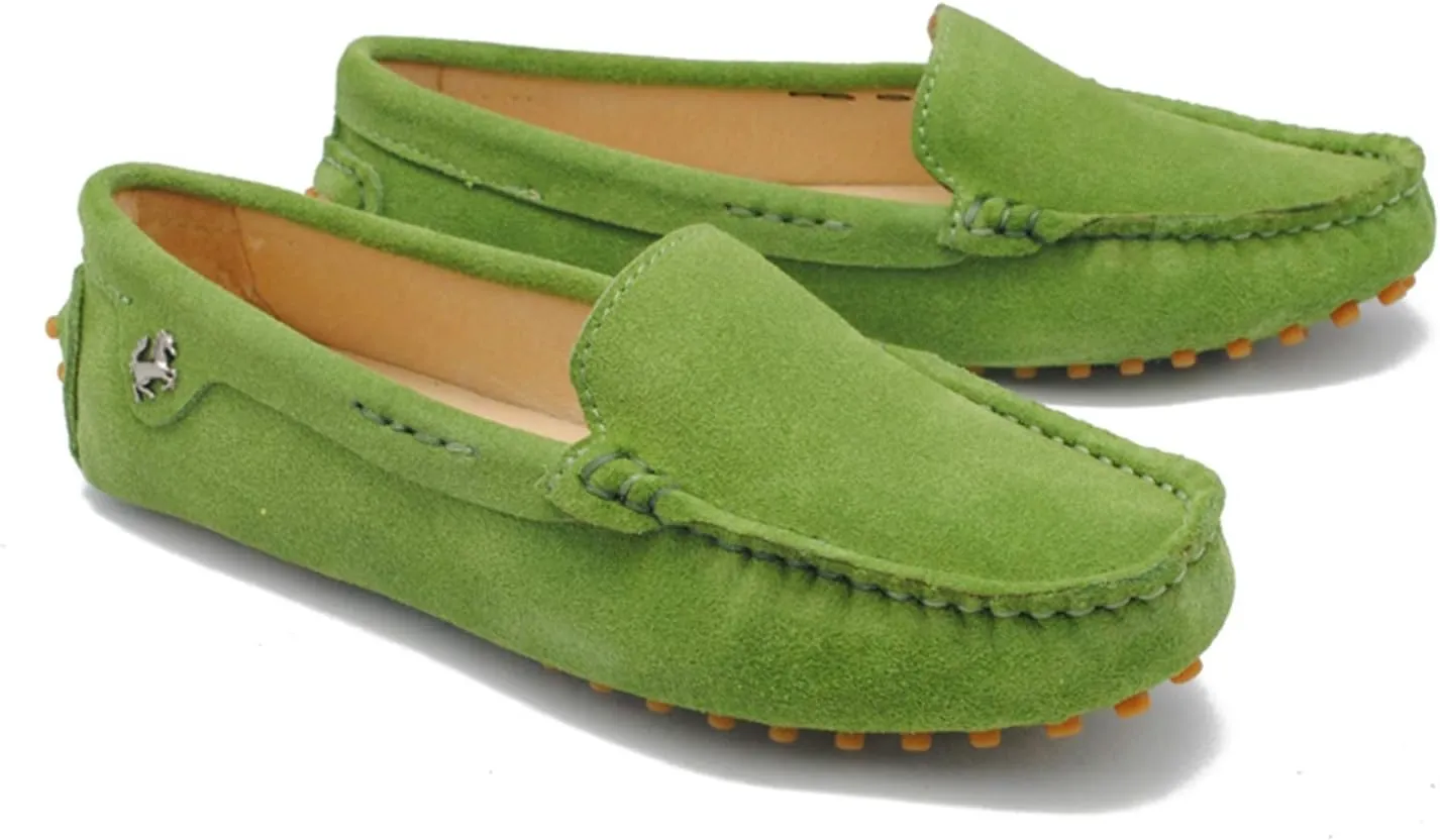 Minishion Loafers for Women Comfortable Suede Driving Shoes YB9601
