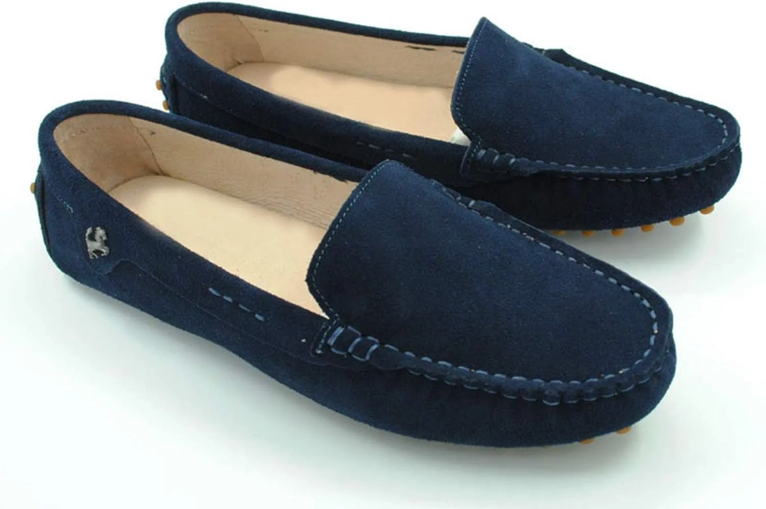 Minishion Loafers for Women Comfortable Suede Driving Shoes YB9601