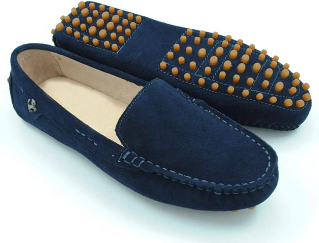 Minishion Loafers for Women Comfortable Suede Driving Shoes YB9601