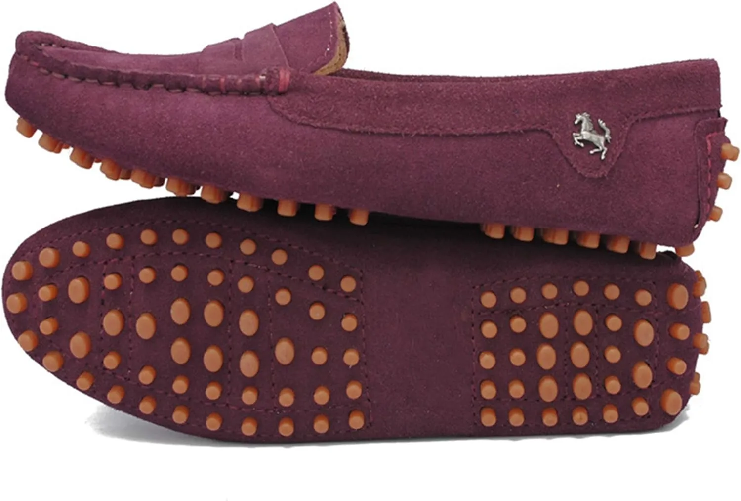 Minishion Women's Casual Loafers Suede Comfortable Driving Shoes YB9603