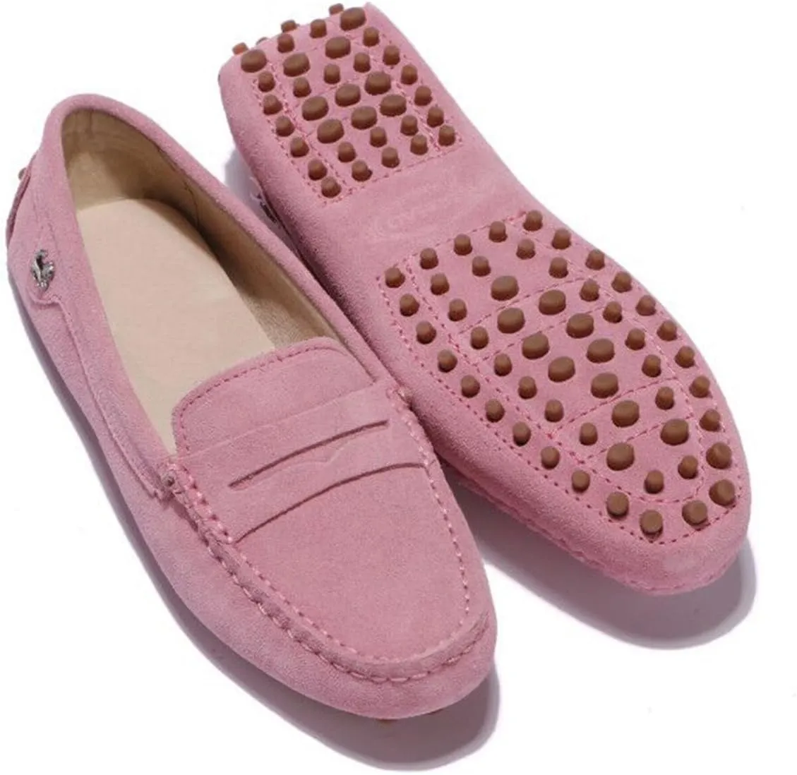 Minishion Women's Casual Loafers Suede Comfortable Driving Shoes YB9603