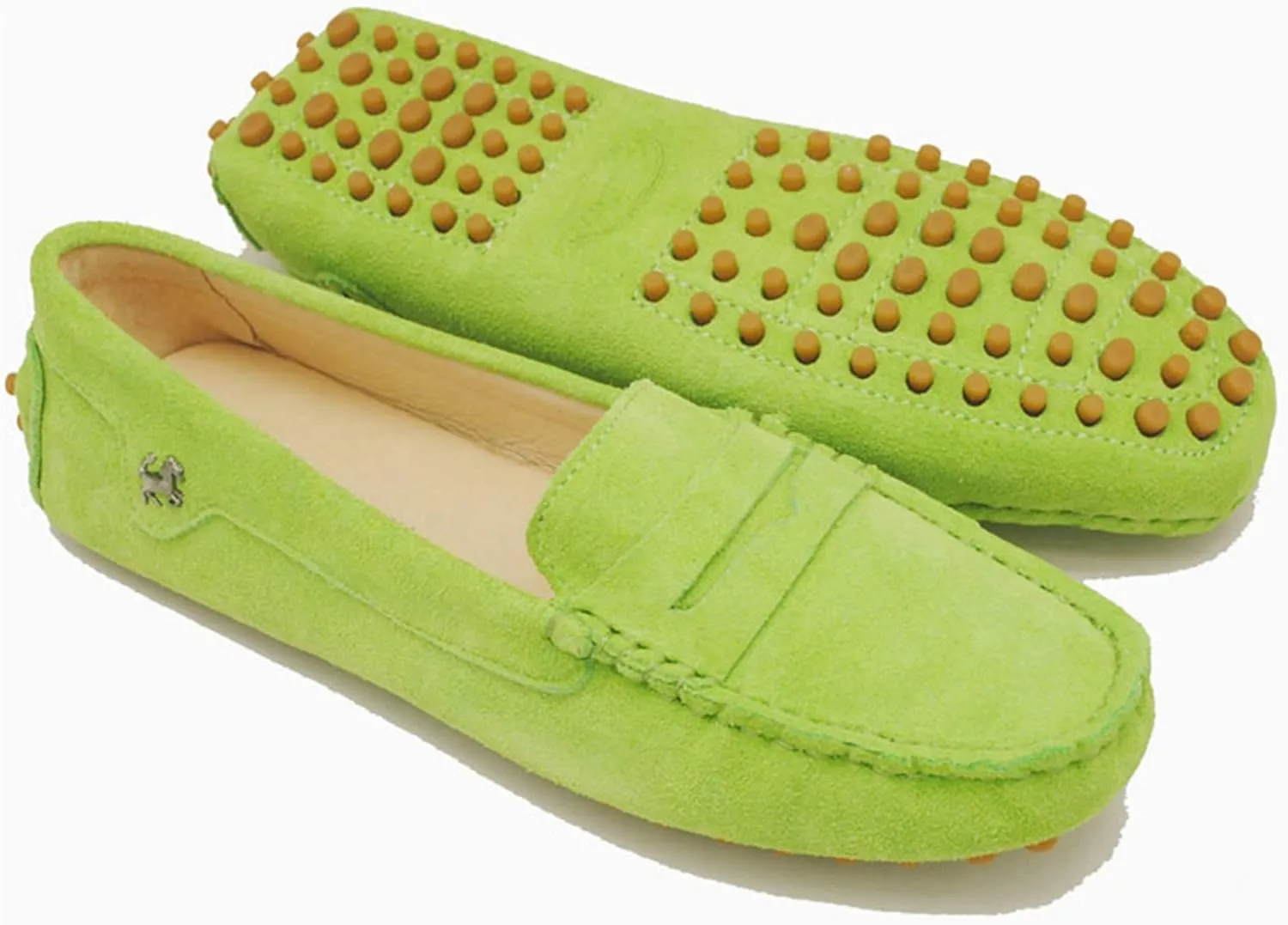 Minishion Women's Casual Loafers Suede Comfortable Driving Shoes YB9603