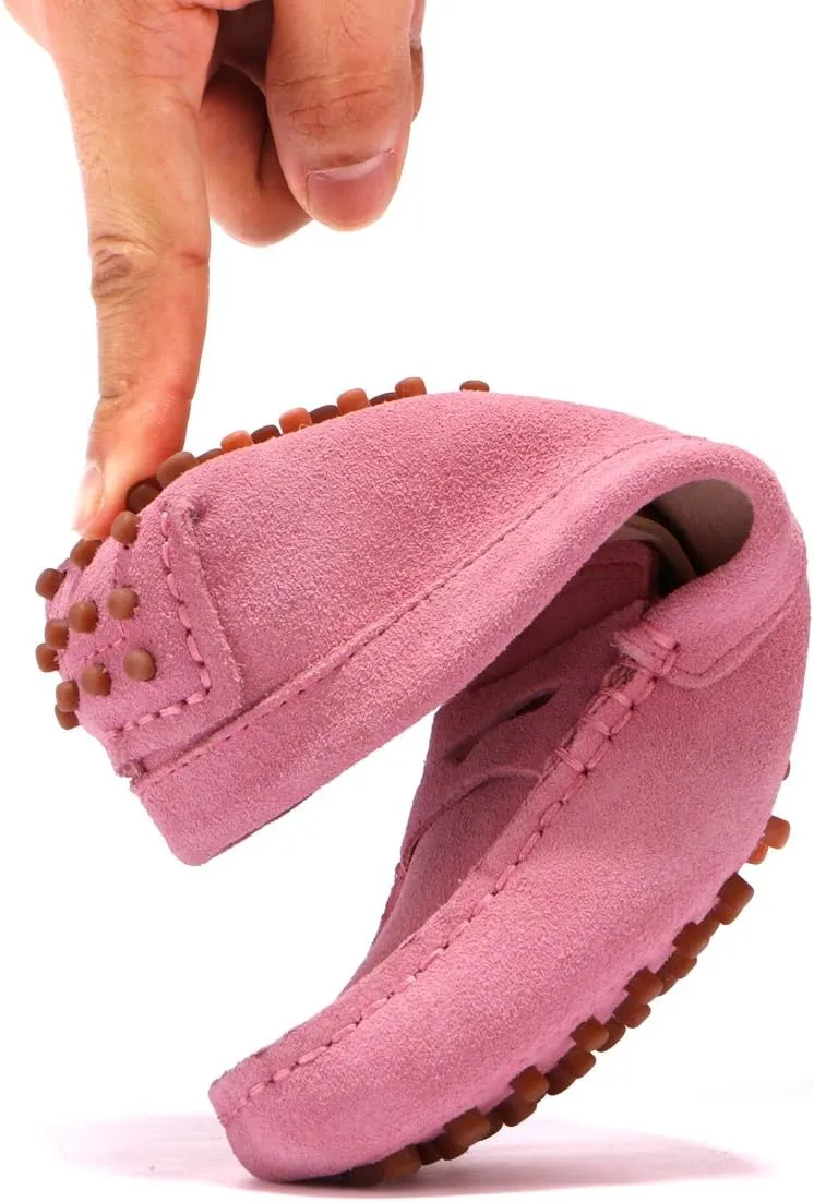 Minishion Women's Casual Loafers Suede Comfortable Driving Shoes YB9603
