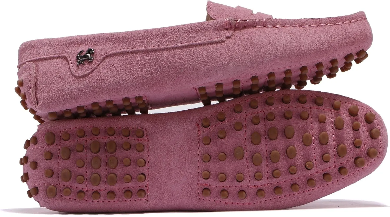 Minishion Women's Casual Loafers Suede Comfortable Driving Shoes YB9603