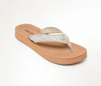 Minnetonka Hedy Taupe 75000 Women's Sandal
