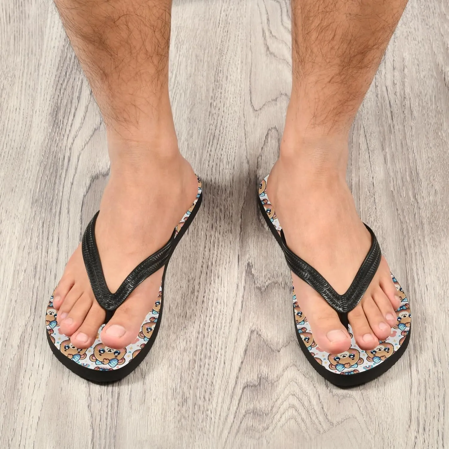 MNSRUU Flip Flops for Women Men Leopard Flip Flops Womens Slides Men Sandals Shower Slippers Summer Non-Slip Flipflops for Swim Beach Bathroom, XS