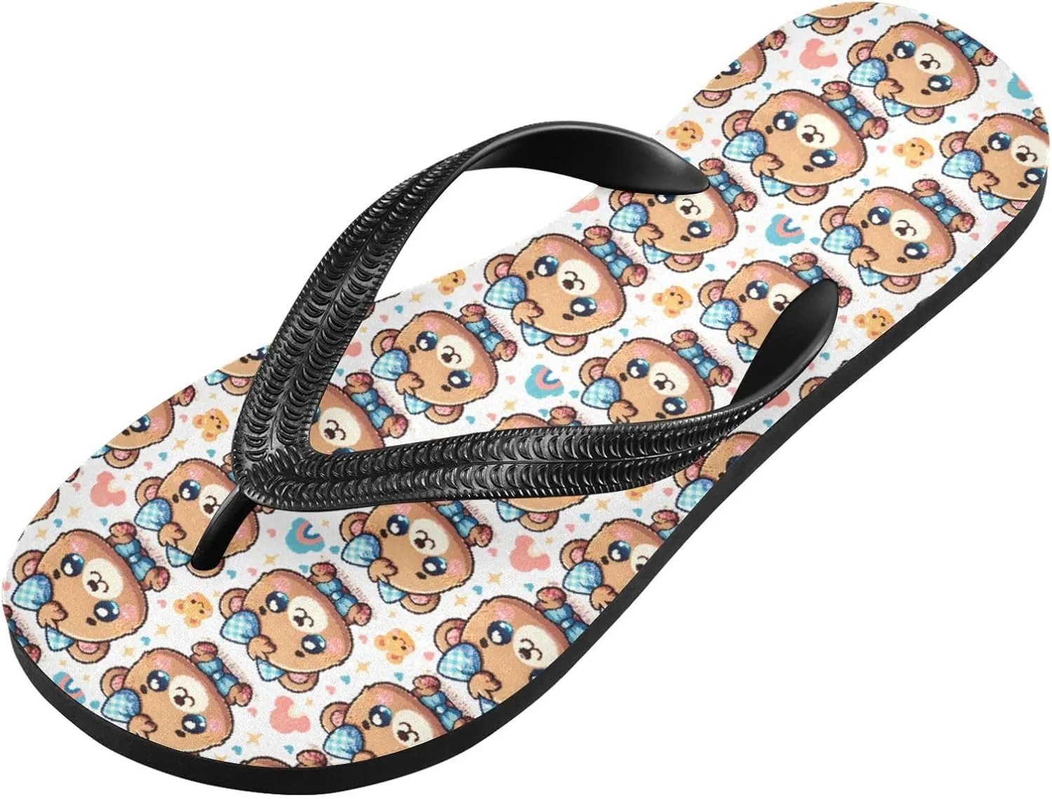 MNSRUU Flip Flops for Women Men Leopard Flip Flops Womens Slides Men Sandals Shower Slippers Summer Non-Slip Flipflops for Swim Beach Bathroom, XS