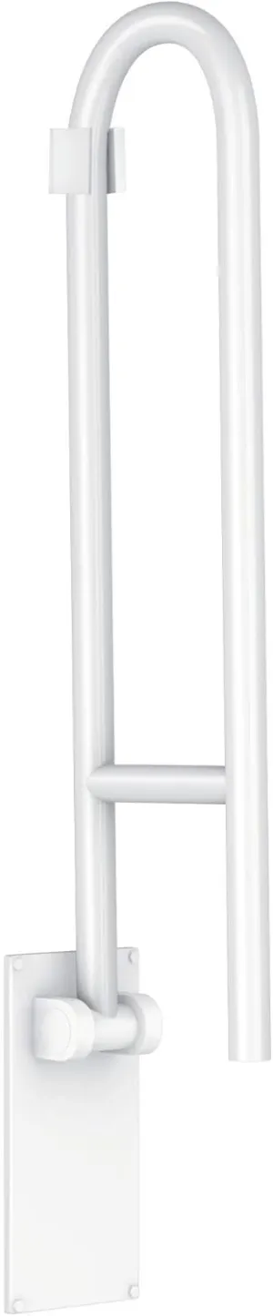 Moen R8960FDW Bathroom Safety 30-Inch Flip-Up Screw-In Bath Safety Screw-In Bathroom Grab Bar, Glacier White