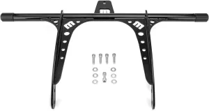 Mofun Front Engine Guard Flat-Out Bar Compatible with Harley Low Rider Fat Bob Street Bob Wide Glide Dyna Models with Forward Controls 2006-2017, Black