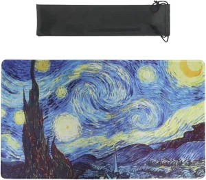 MTG Playmat 24 x 14 Inches, Non-Slip Rubber Card Game Playmats with Storage Bag, TCG Playmat Mouse Pad, Starry