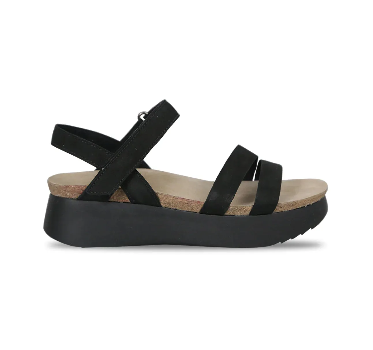 Munro Women's Juniper Sandal - Black Nubuck