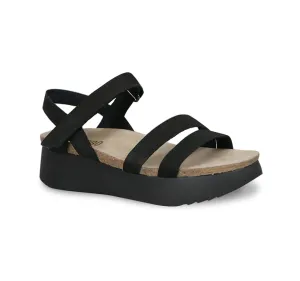 Munro Women's Juniper Sandal - Black Nubuck