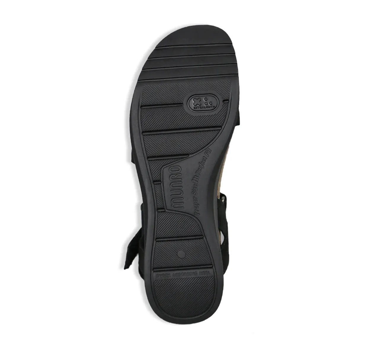 Munro Women's Juniper Sandal - Black Nubuck