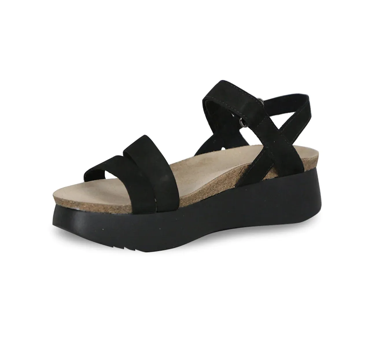 Munro Women's Juniper Sandal - Black Nubuck