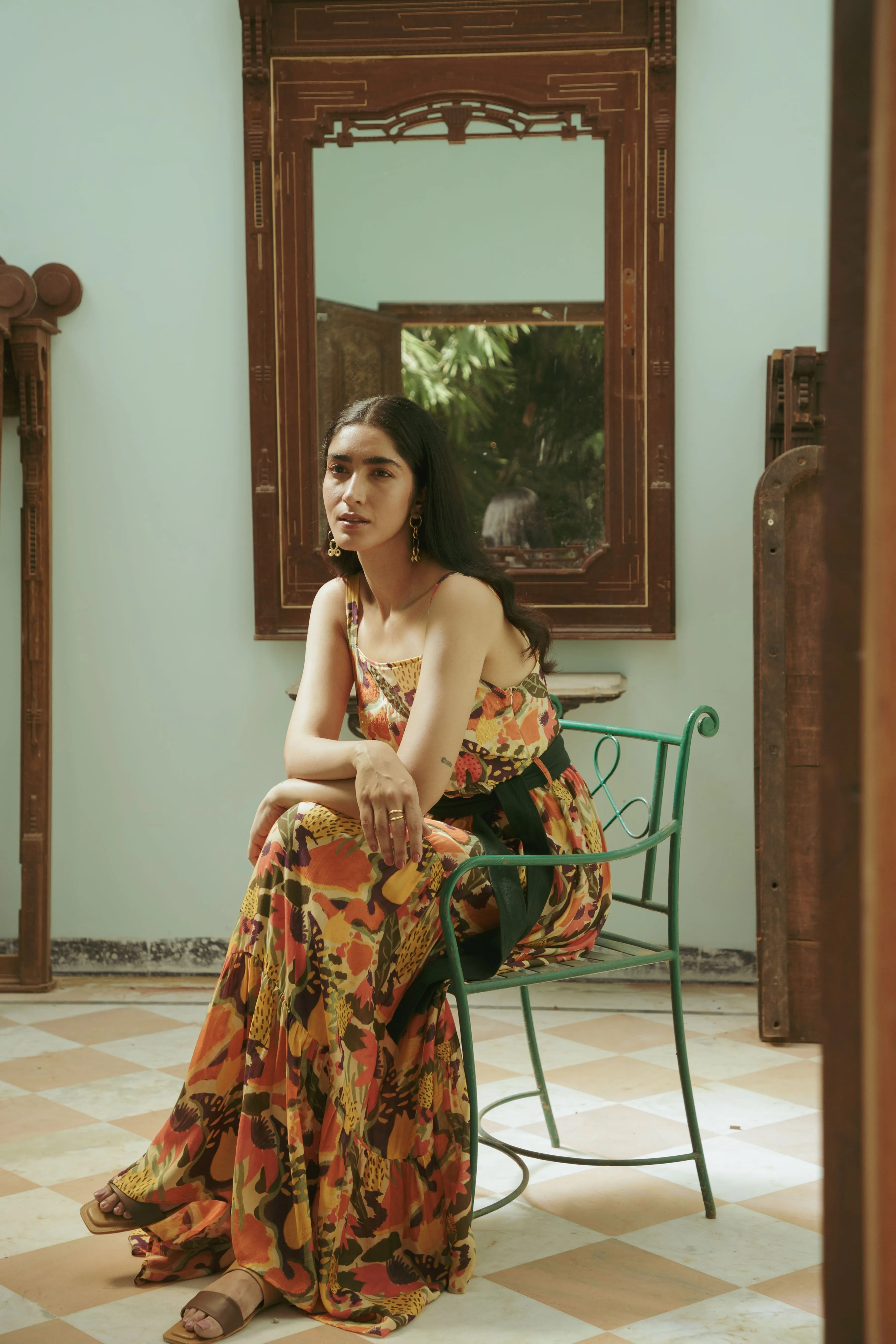 Neeti Pleated Dress