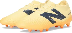 New Balance Unisex Tekela Magique FG V4  Soccer Shoe, Parchment/Clementine/Hot Mango, 8 Wide US Men