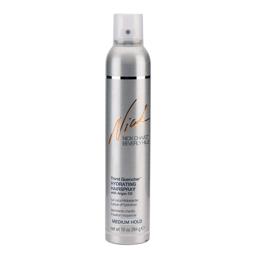Nick Chavez Beverly Hills Thirst Quencher Hydrating Spray with Argan Oil - Medium Hold Hairspray - Hair Care - 10oz