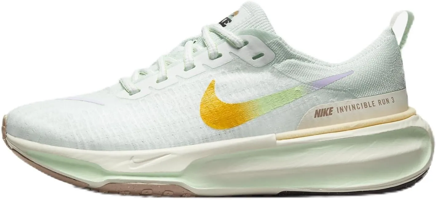 Nike Invincible 3 Women's Road Running Shoes (HF5729-391, Barely Green/Sail/Violet Mist/Multi-Color) Size 7.5