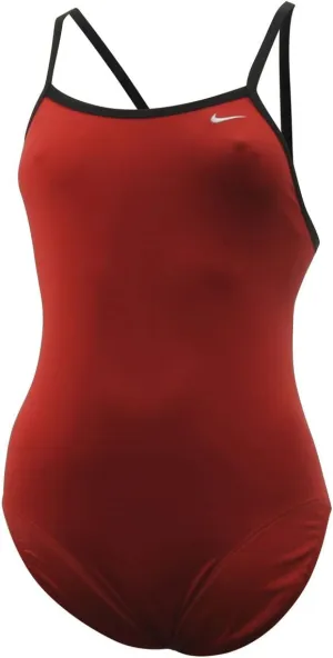 Nike Women's Poly Core Solid Classic Lingerie Tank Swimsuit