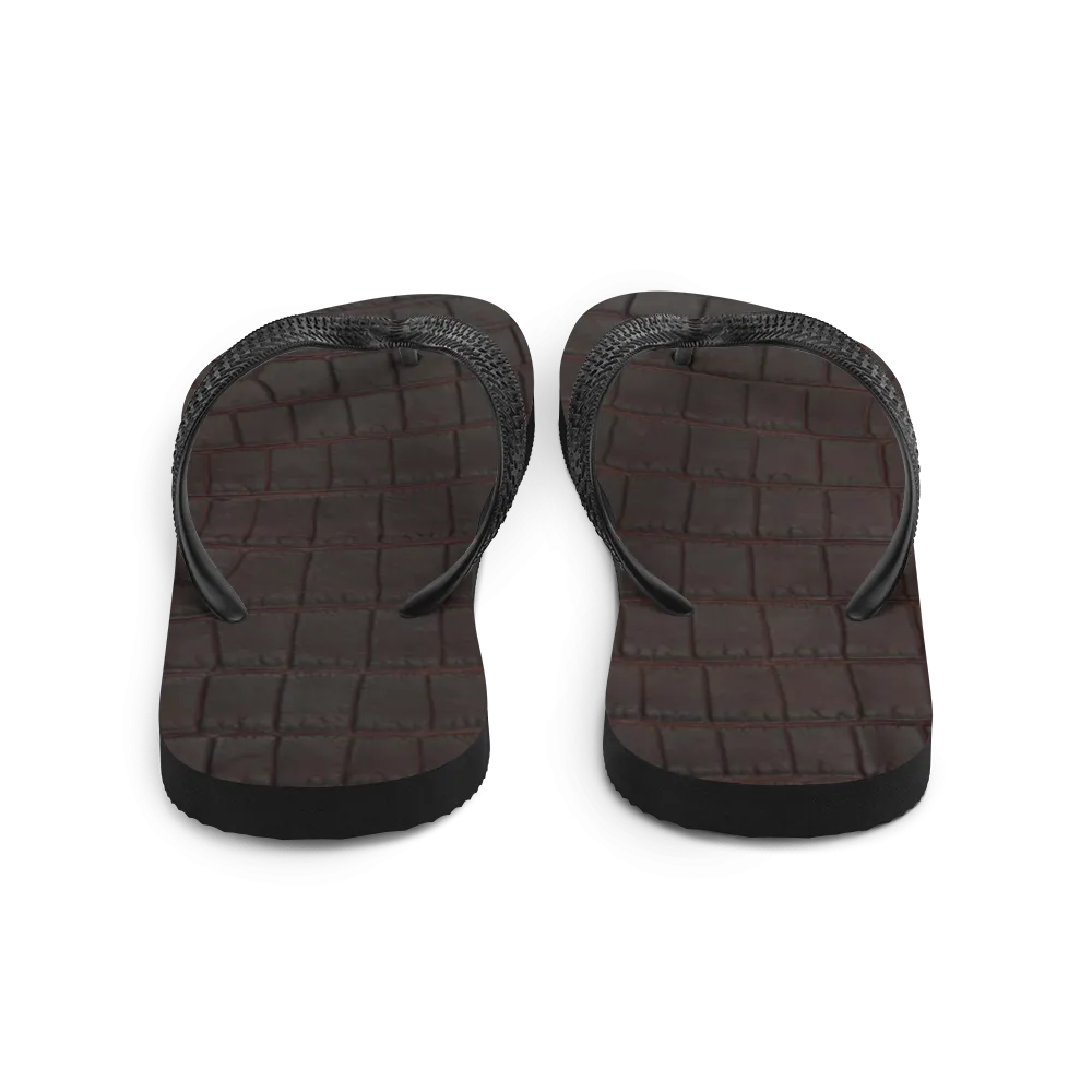 Nile Crocodile Flip Flop