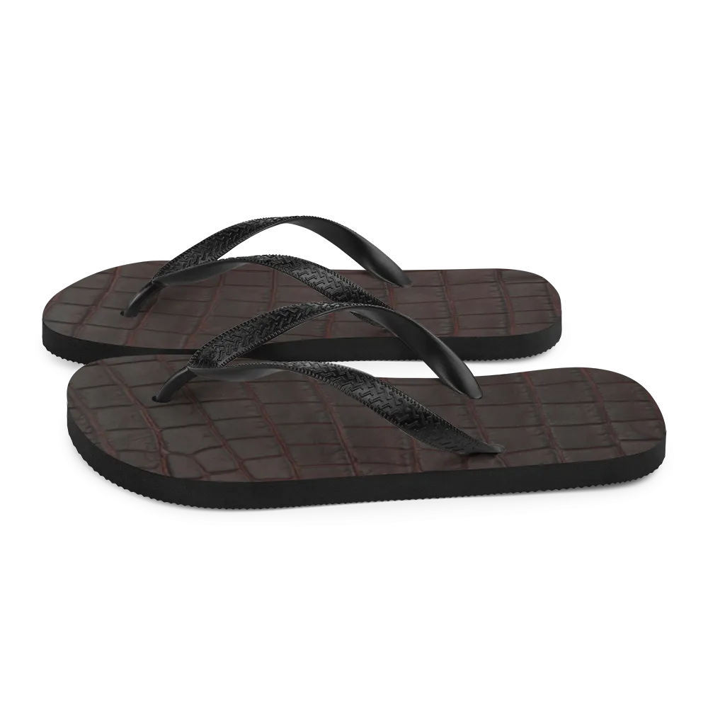Nile Crocodile Flip Flop